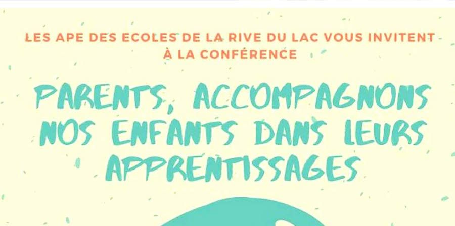 Conférence Accompagnons nos enfants dans leurs apprentissages | Talloires (74)