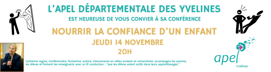 Conférence Nourrir la confiance d’un enfant | Jeudi 14 novembre 20h | En visio