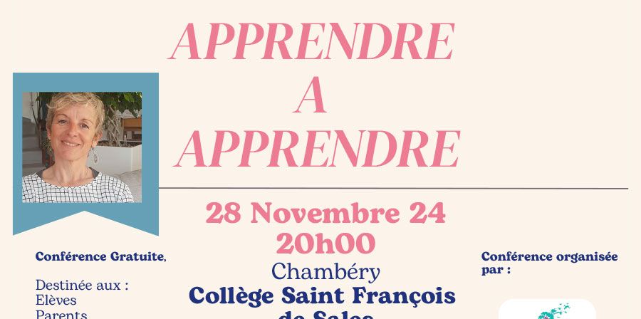 Conférence "Apprendre à apprendre" | Chambéry (73)